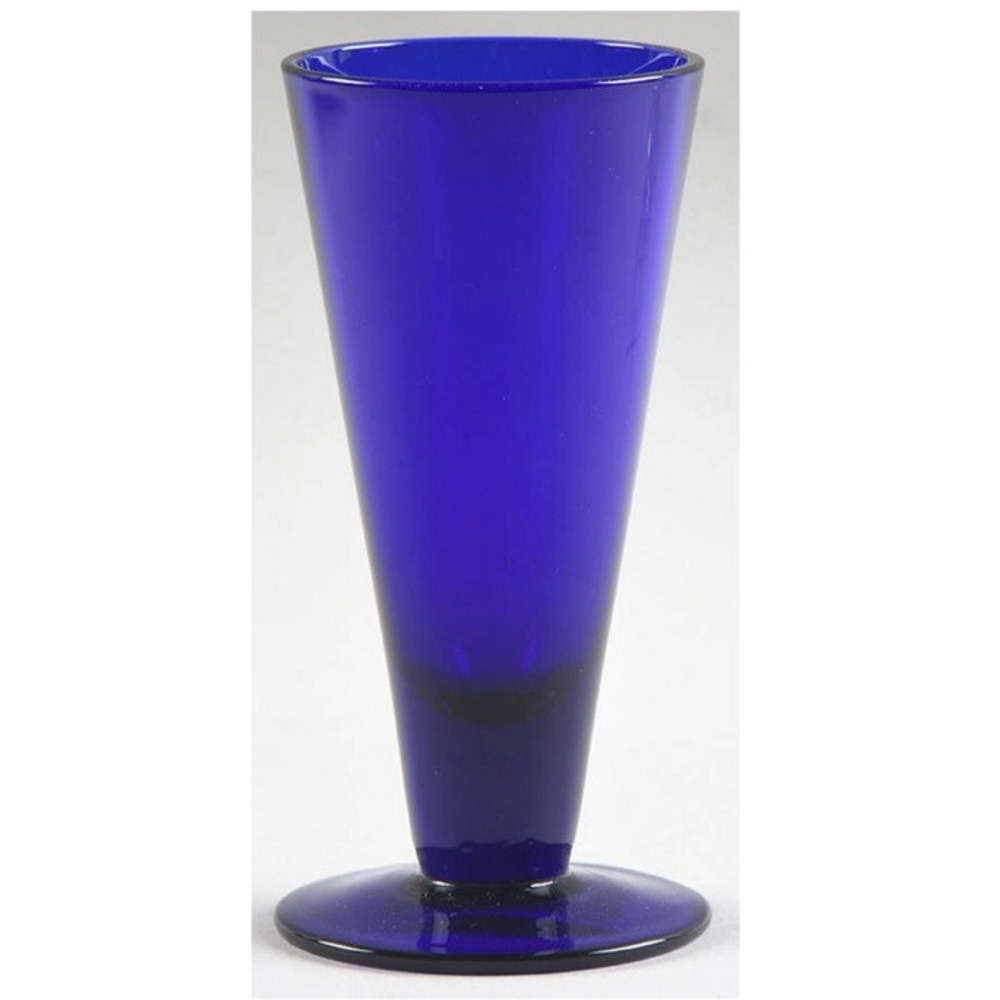 4 ARTLAND COBALT BLUE SHRUB Collection 10 oz Footed Tumblers, Discontinued, NWT